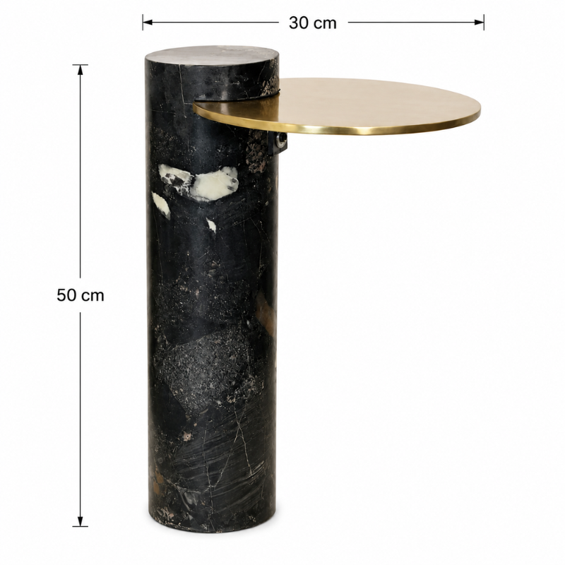 Mesa auxiliar de mármol 