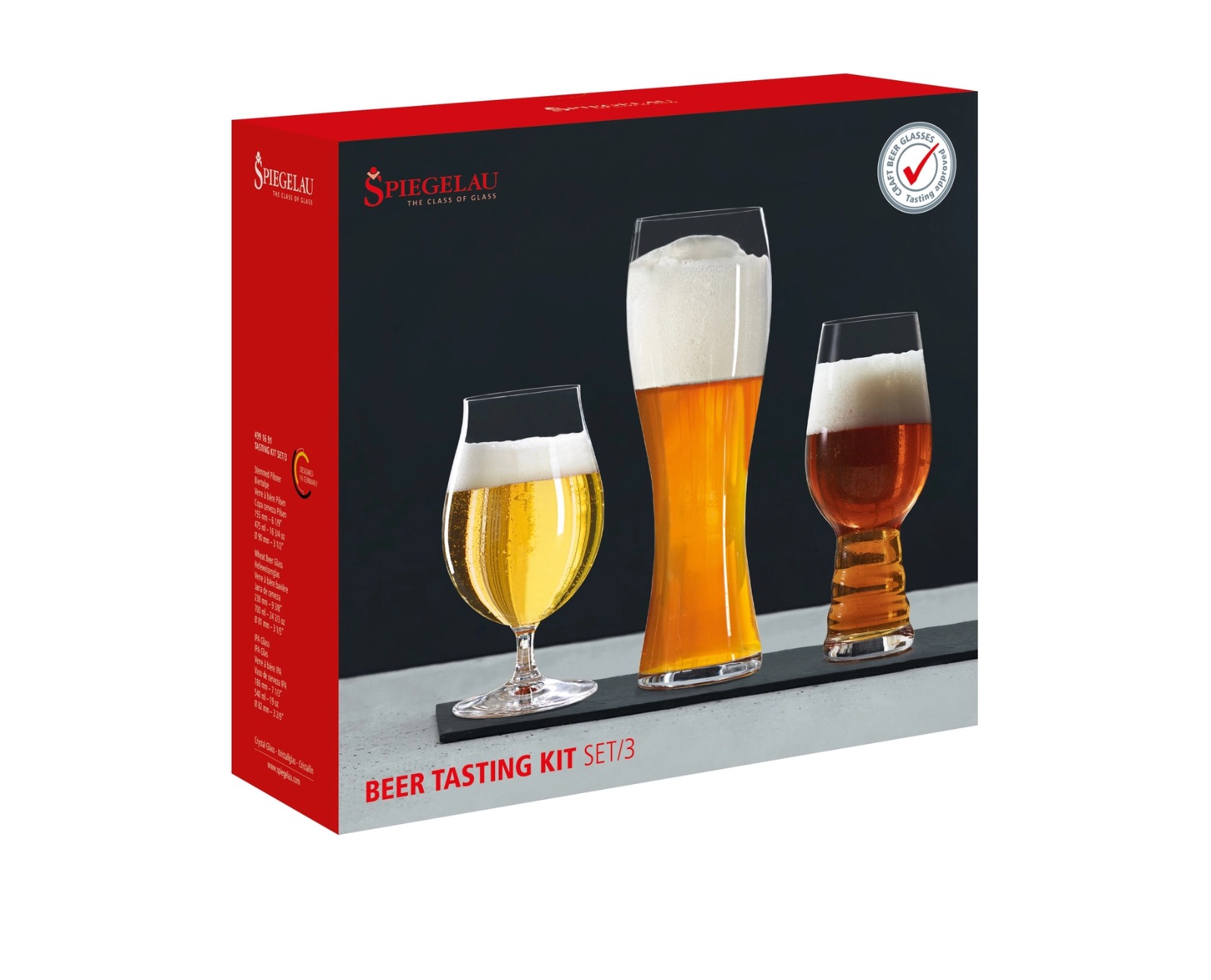 Set de 3 copas para cervezas clásicas
