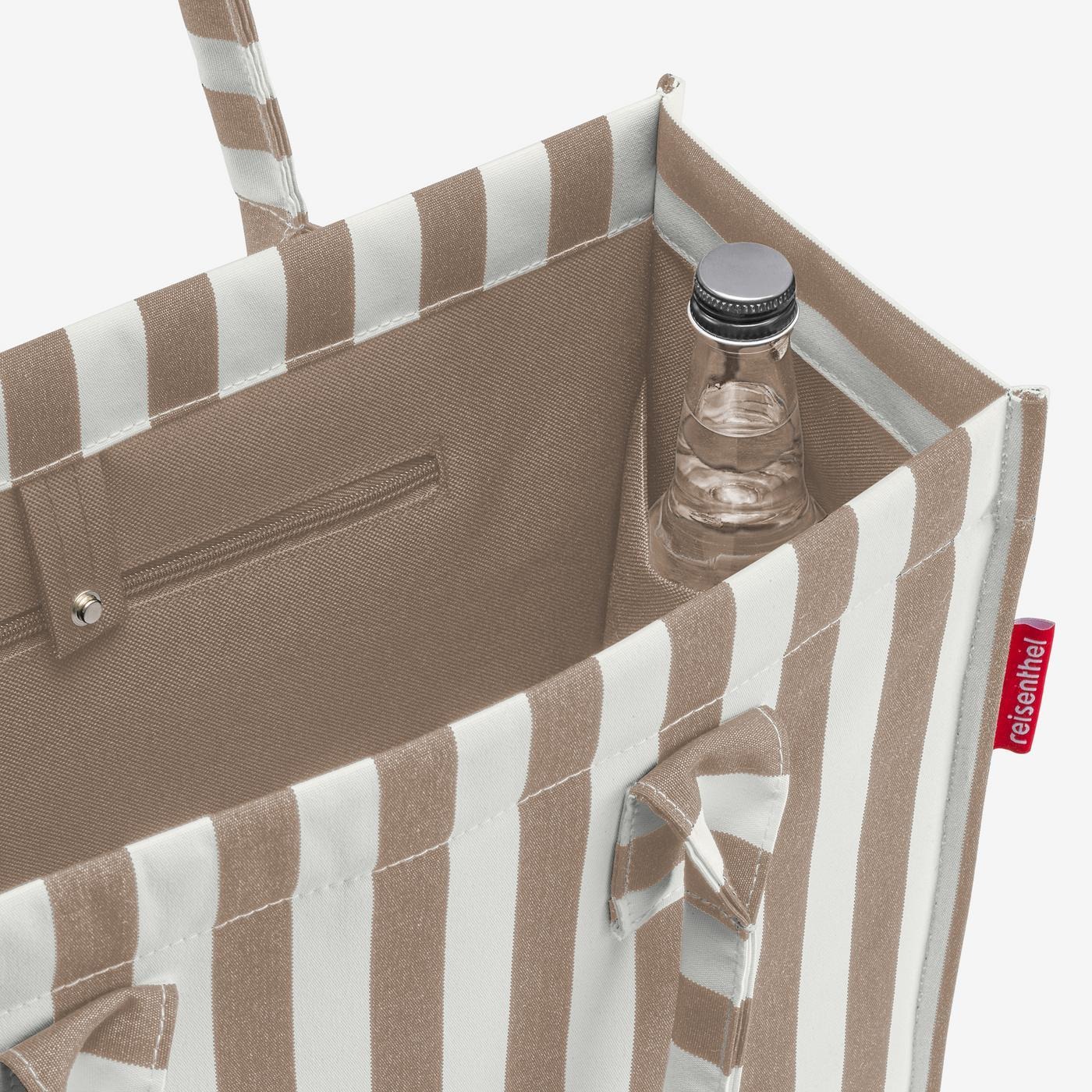 Bolso de compras summer stripes coffee