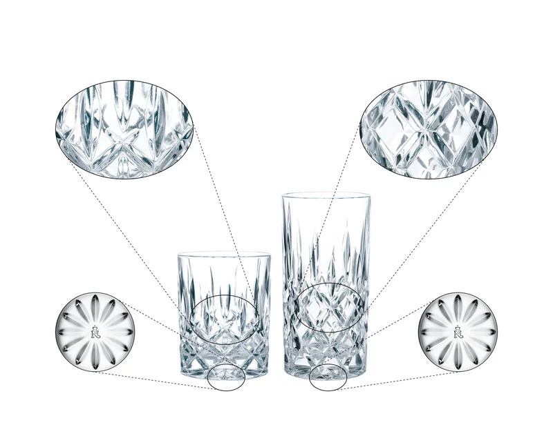 Set de 12 vasos - noblesse