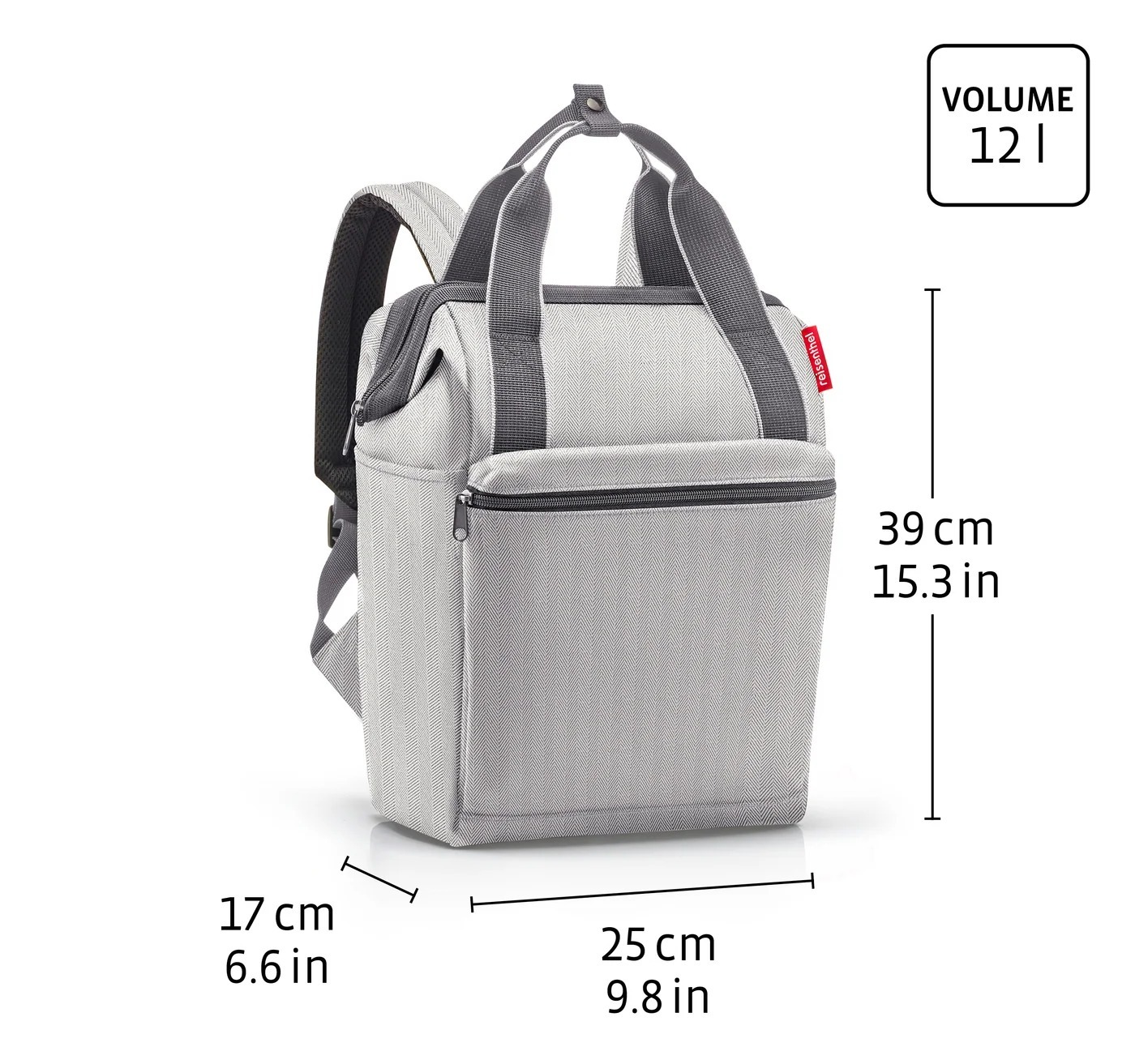 Mochila R smiley grey