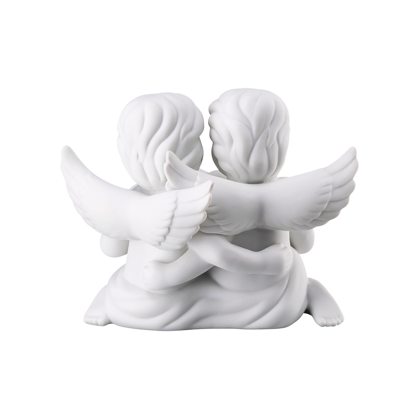 Pareja de ángeles con corazones