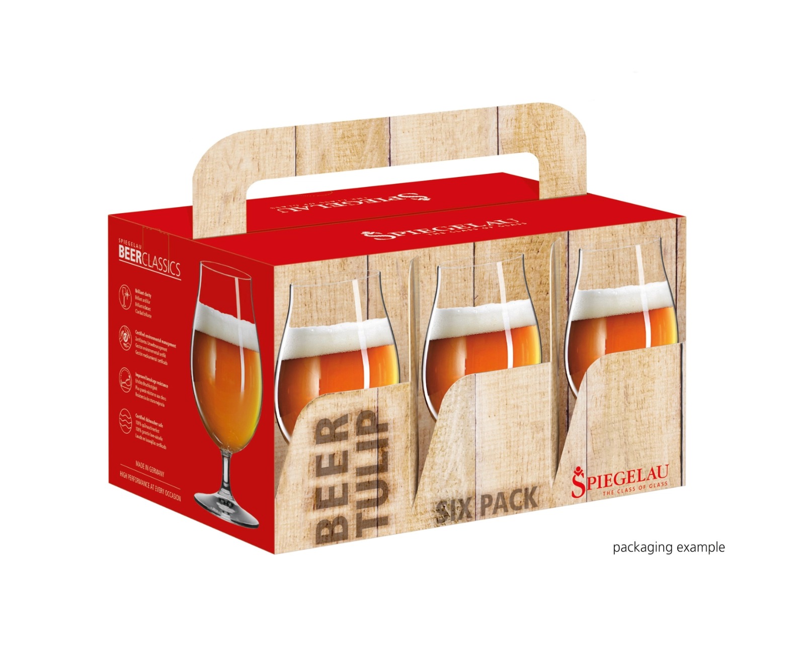 Set de 6 copas de cervezas tulipan