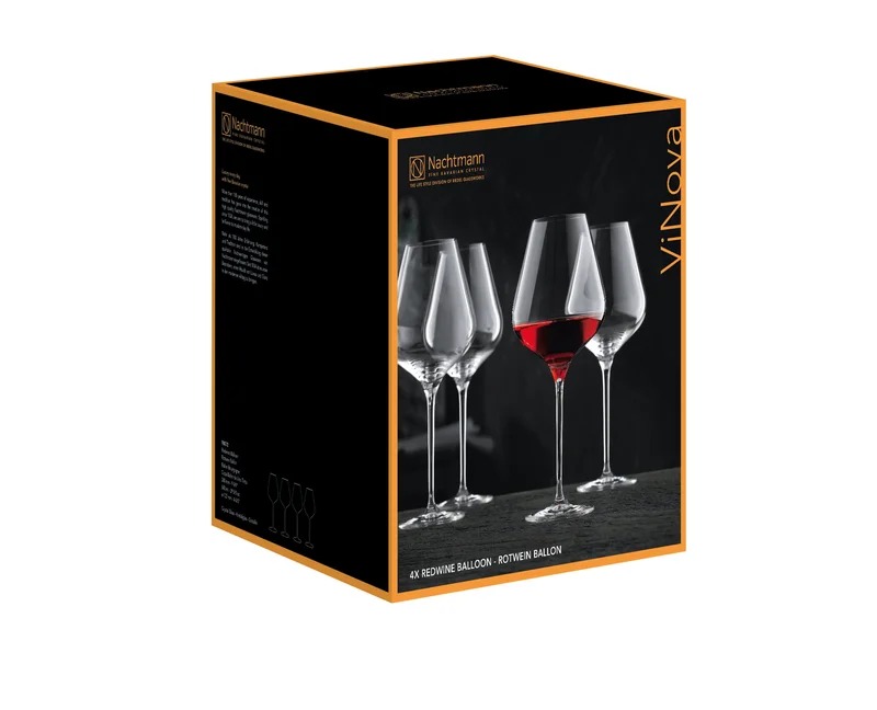 Copas Borgoña "Vinova" - Set de 4