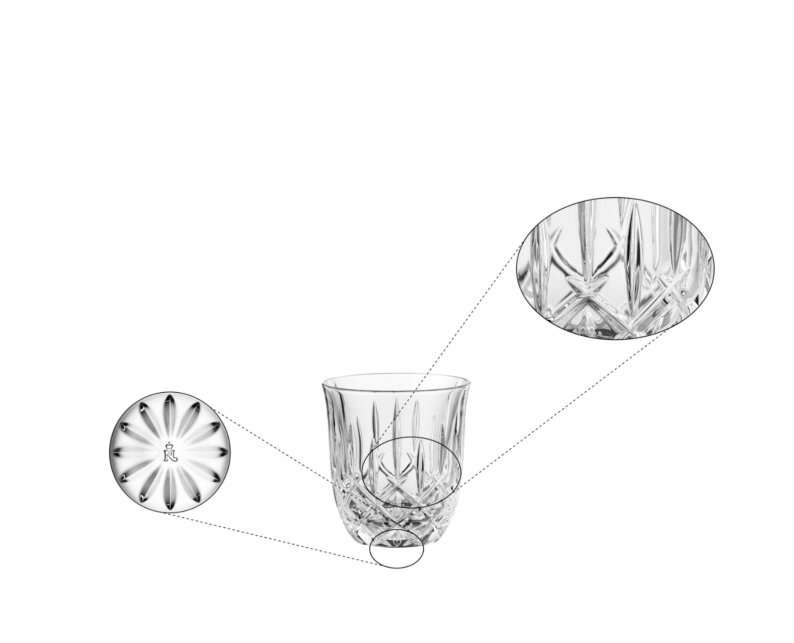 Set de 4 vasos noblesse	