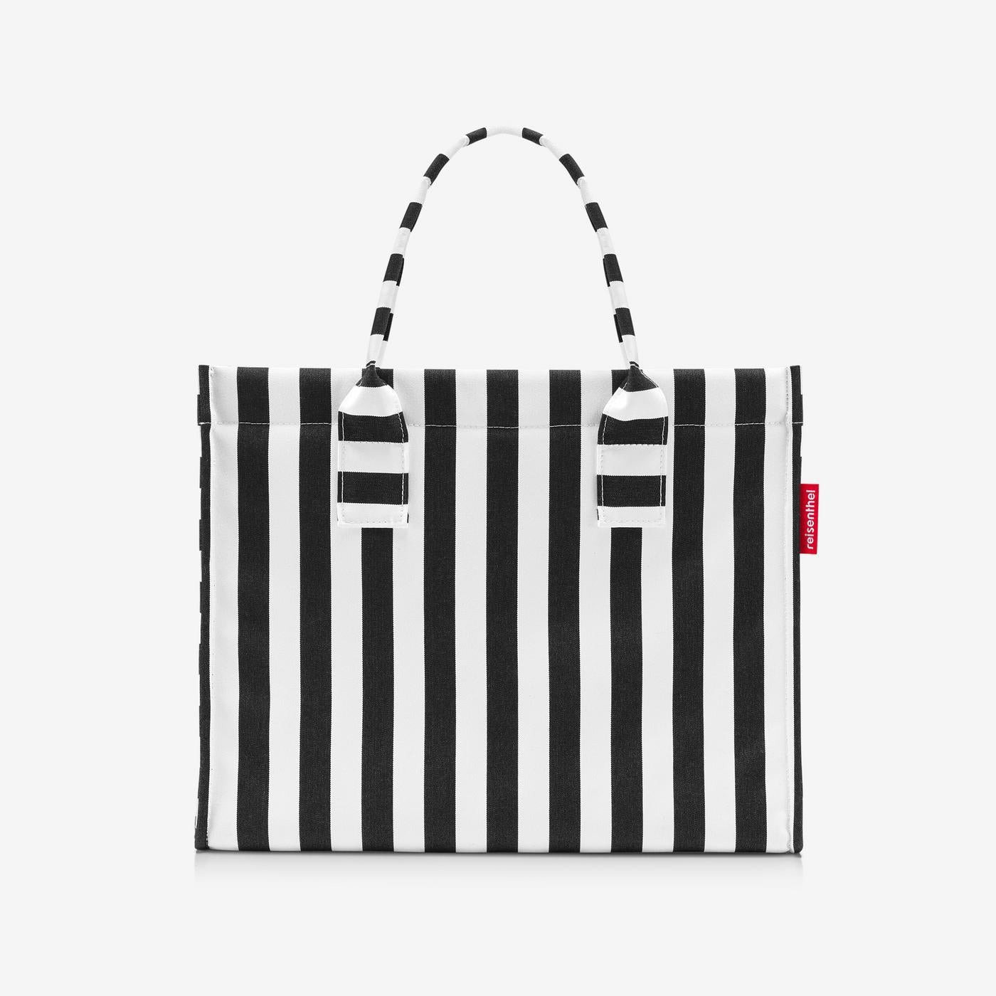 Bolso de compras summer stripes black and white