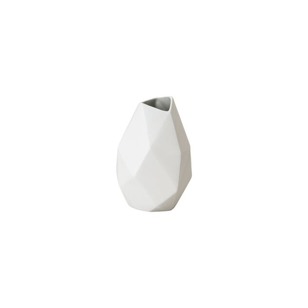 Florero 14 cm surface weiss matt