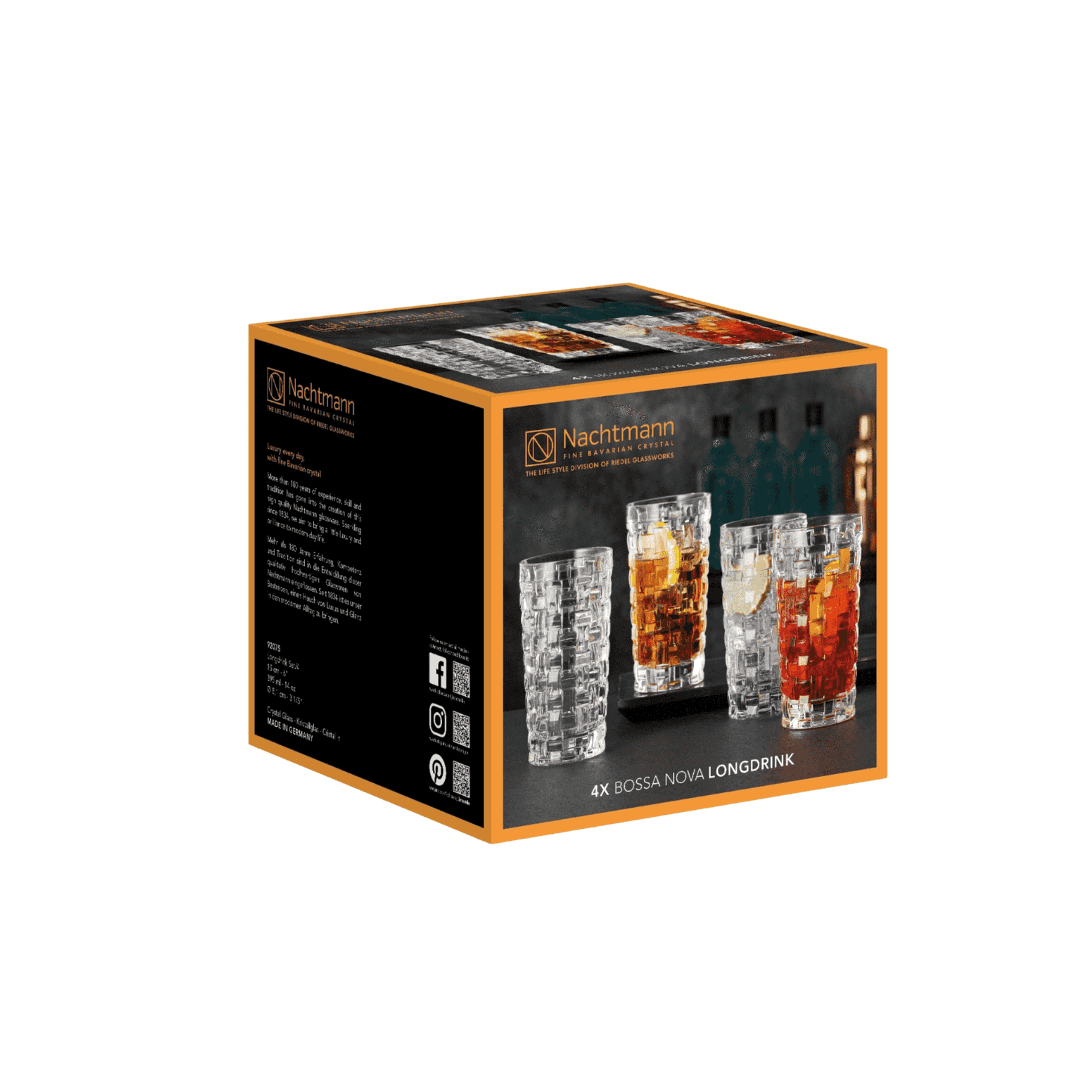 Juego Vasos Altos - set de 4 - 15cm	