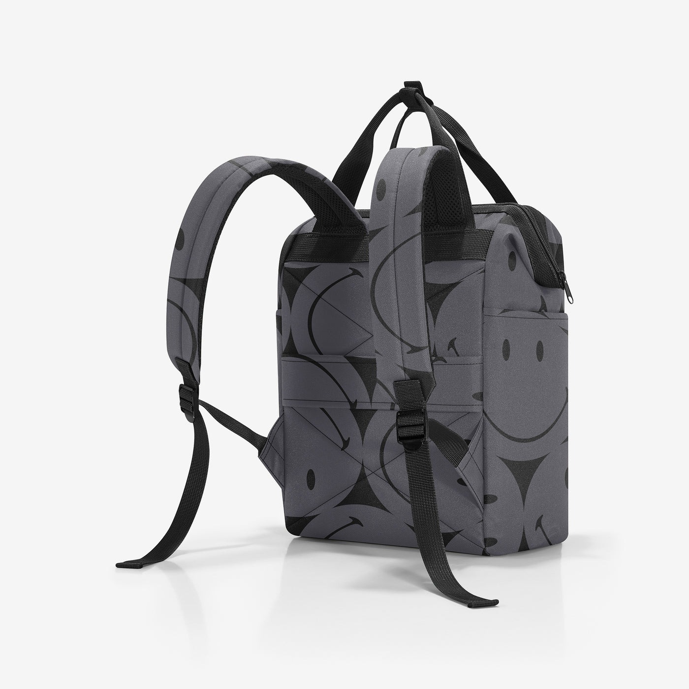 Mochila R smiley grey