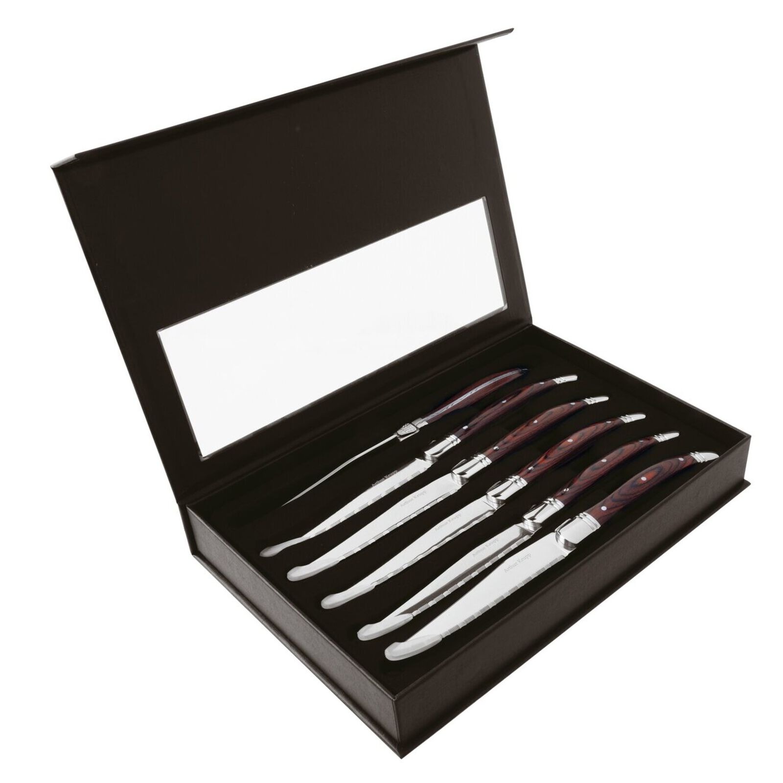 Set de 6 cuchillos de acero inoxidable