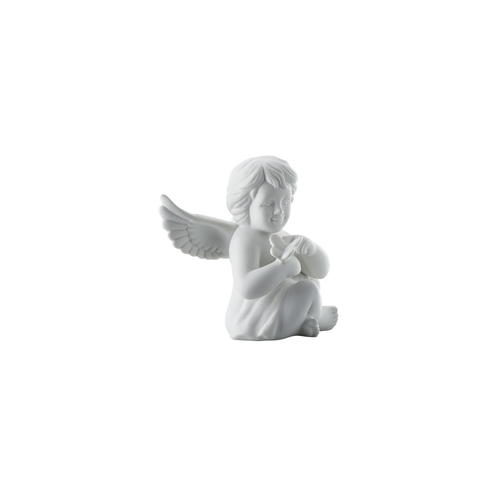 Ángel con mariposa en mano