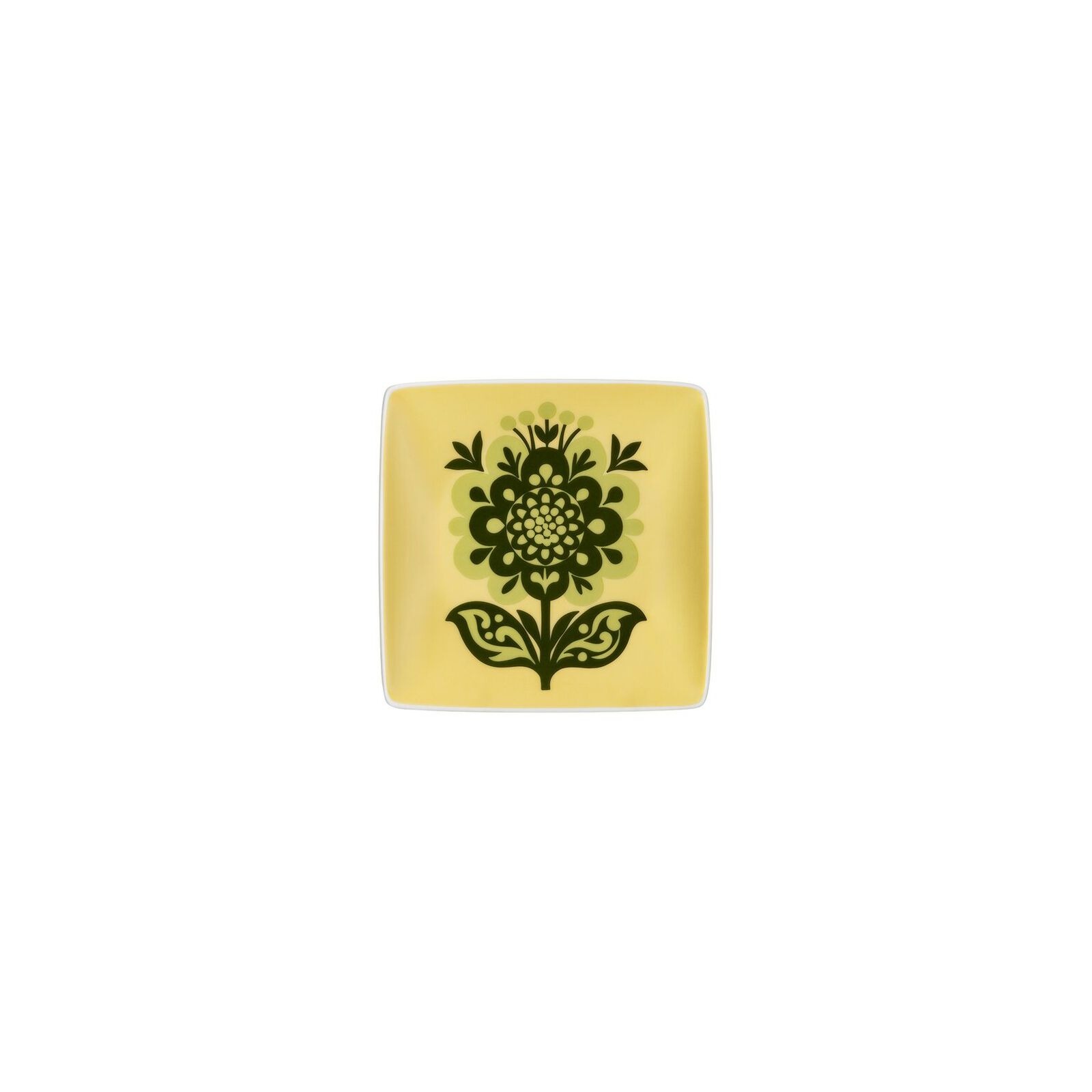 Plato cuadrado granja de flores
