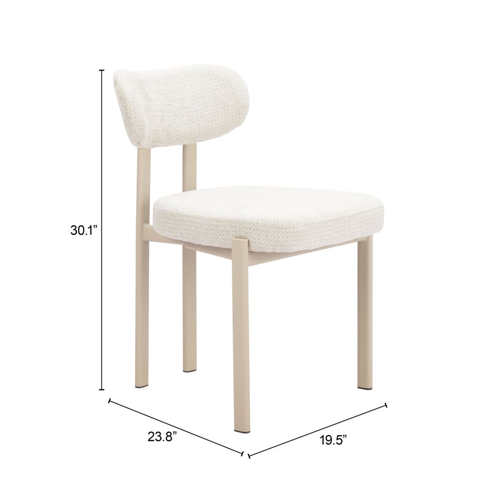 Silla de comedor aurea gris claro