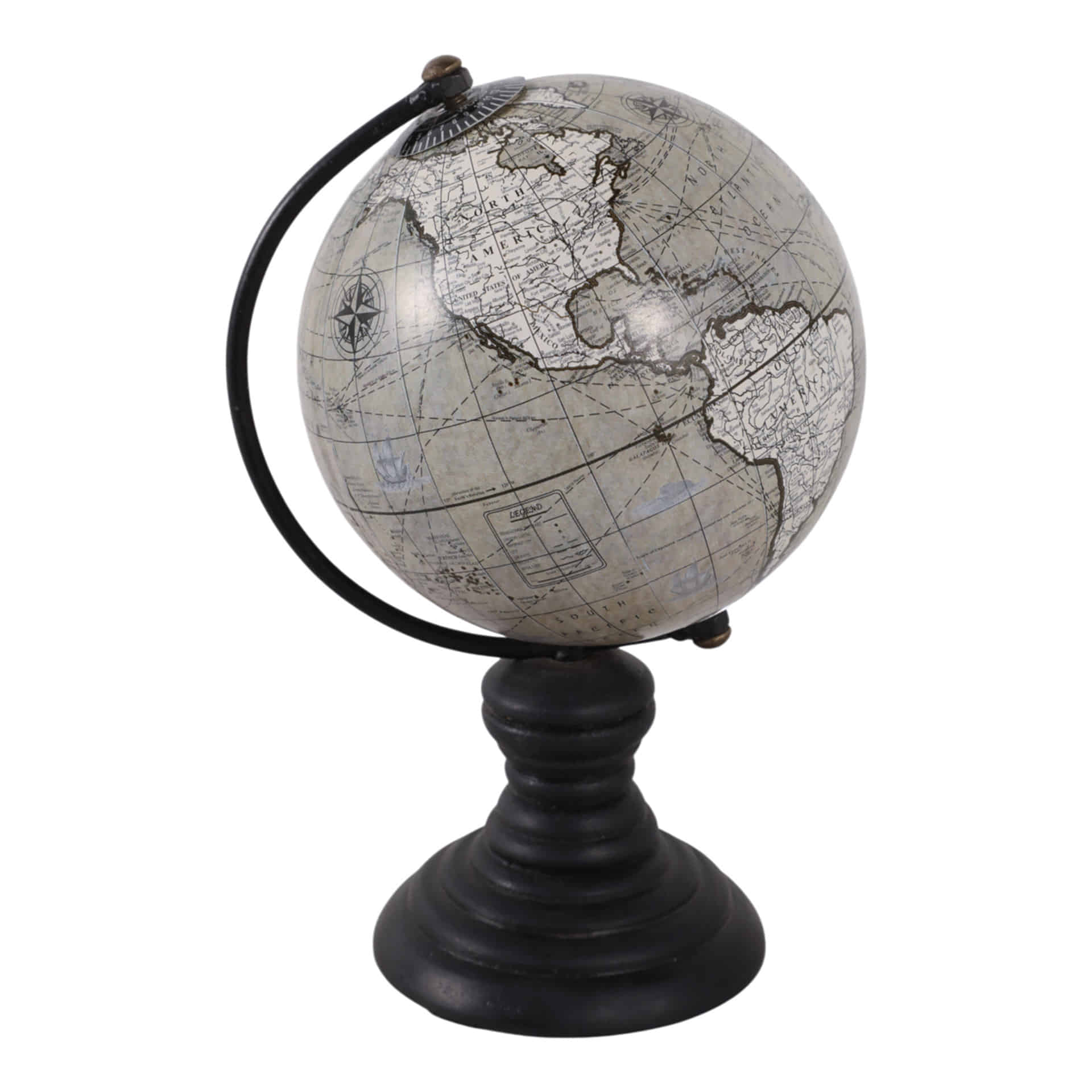 Globo terraqueo teal 6''