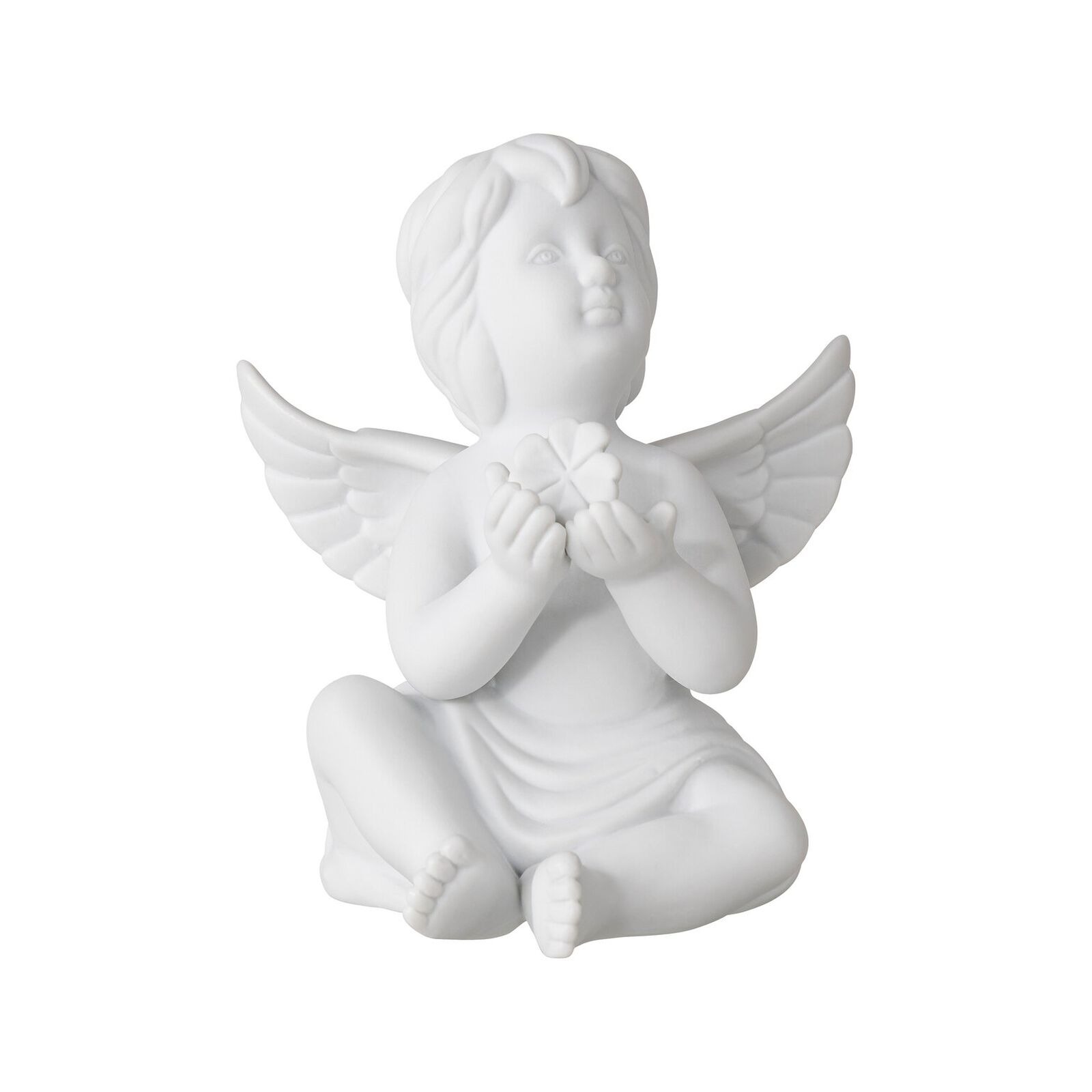 Ángel decorativo con trébol grande